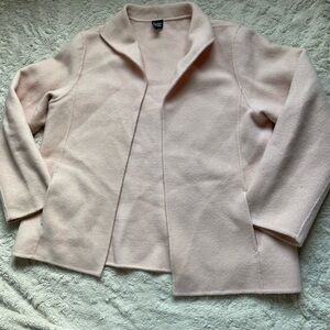 Blush Pink Eileen Fisher Women's Wool Jacket